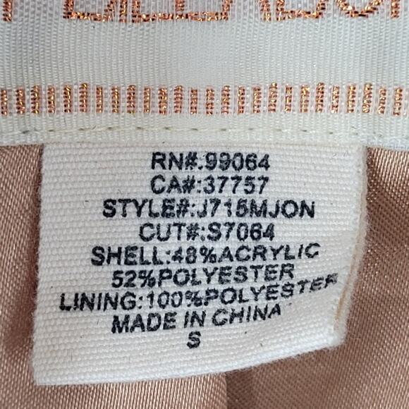 HP Billabong Vintage Faux Fur Animal Print Cheetah 3/4 Sleever Short Jacket - Picture 10 of 13